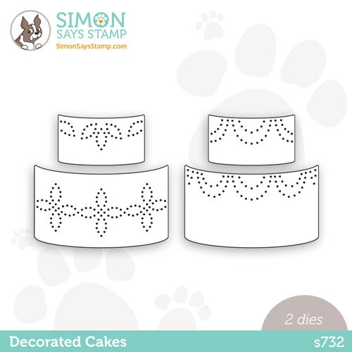 Simon Says Stamp! Simon Says Stamp DECORATED CAKES Wafer Dies s732