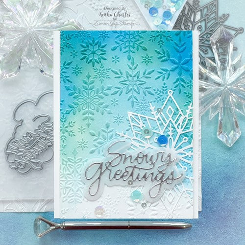 Simon Says Stamp! Simon Says Stamp SNOWY GREETINGS Wafer Dies sssd112449