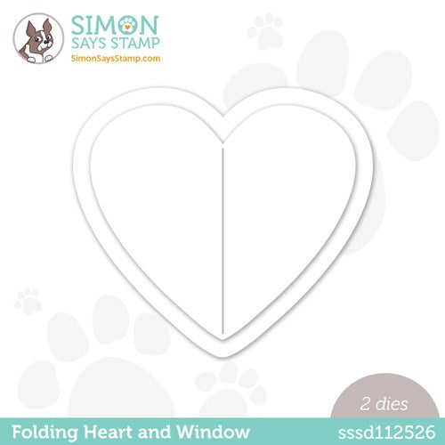 Simon Says Stamp! Simon Says Stamp FOLDING HEART AND WINDOW Wafer Die sssd112526