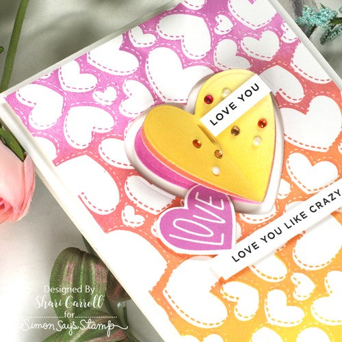 Simon Says Stamp! Simon Says Stamp FOLDING HEART AND WINDOW Wafer Die sssd112526