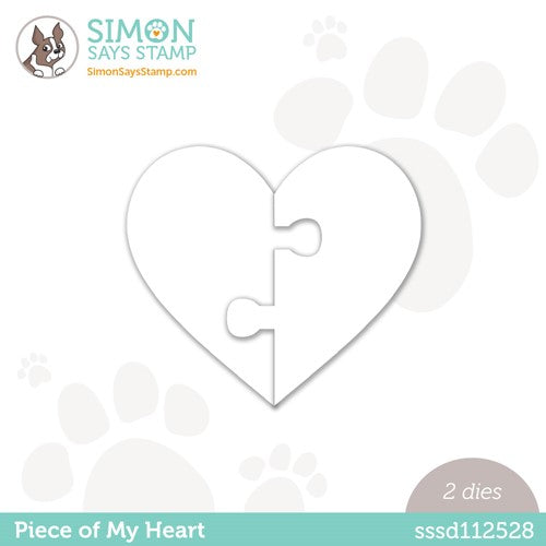 Simon Says Stamp! Simon Says Stamp PIECE OF MY HEART Wafer Die sssd112528