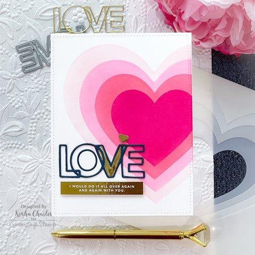Simon Says Stamp! Simon Says Stamp OUTLINE LOVE Wafer Die sssd112525 | color-code:ALT6