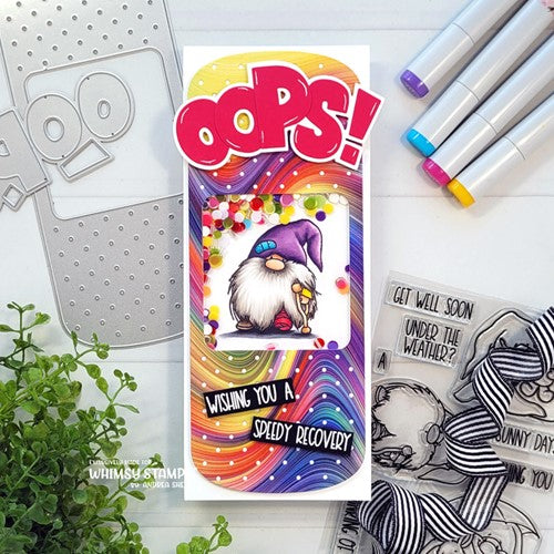Simon Says Stamp! Whimsy Stamps SLIMLINE BIG BOOBOO Dies WSD337a