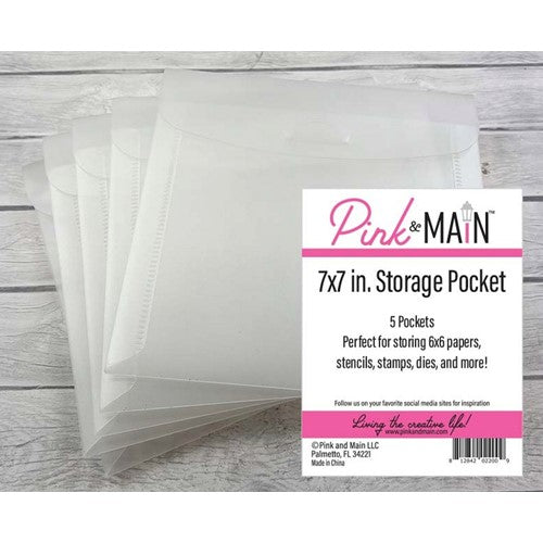 Simon Says Stamp! Pink and Main 7 x 7 inch Storage Pockets
