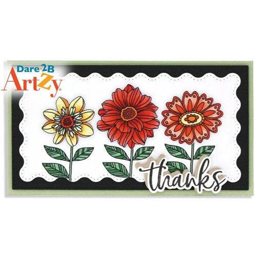 Simon Says Stamp! Dare 2B Artzy BUILD A BOUQUET Clear Stamp Set 22358*