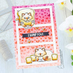 Simon Says Stamp! Newton's Nook Designs PETITE HEARTS Stencil NN2201T01