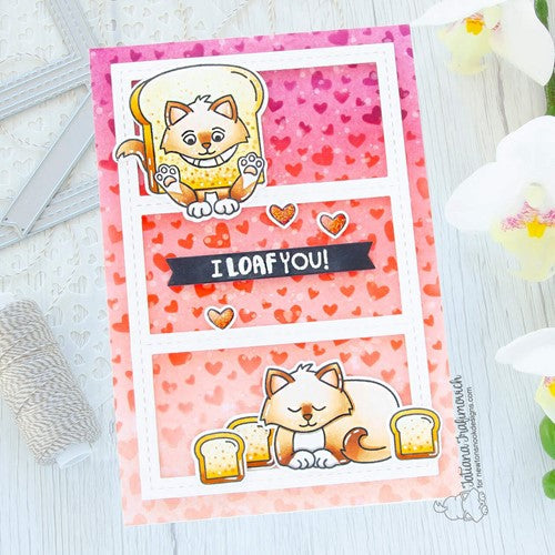 Simon Says Stamp! Newton's Nook Designs PETITE HEARTS Stencil NN2201T01
