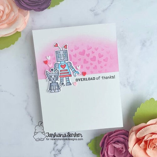 Simon Says Stamp! Newton's Nook Designs PETITE HEARTS Stencil NN2201T01