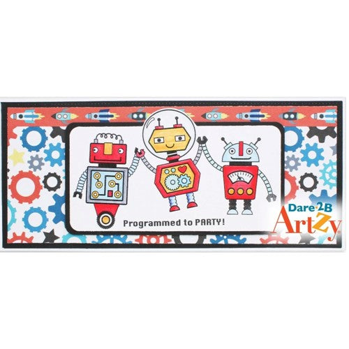 Simon Says Stamp! Dare 2B Artzy SPACE ROBOTS Clear Stamp Set 22352