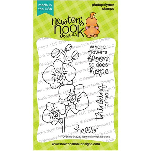 Simon Says Stamp! Newton's Nook Designs ORCHIDS Clear Stamps NN2201S01