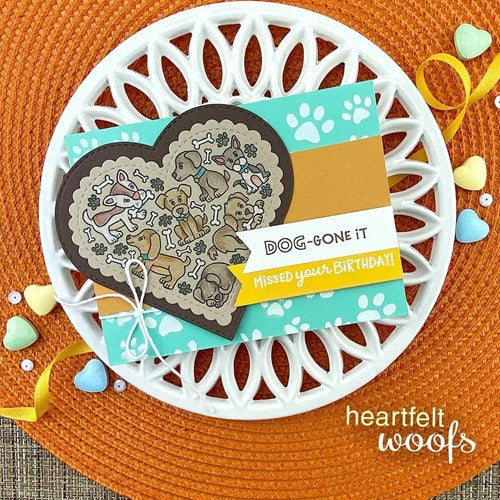 Simon Says Stamp! Newton's Nook Designs HEARTFELT WOOFS Clear Stamps NN2201S05