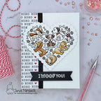 Simon Says Stamp! Newton's Nook Designs HEARTFELT WOOFS Clear Stamps NN2201S05