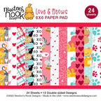 Simon Says Stamp! Newton's Nook Designs LOVE AND MEOWS 6 x 6 inch Paper Pad NN2201P01