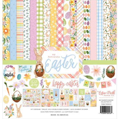 Simon Says Stamp! Echo Park MY FAVORITE EASTER 12 x 12 Collection Kit fe265016