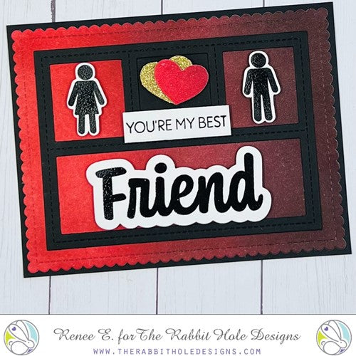 Simon Says Stamp! The Rabbit Hole Designs FRIEND Clear Stamps TRH-146*