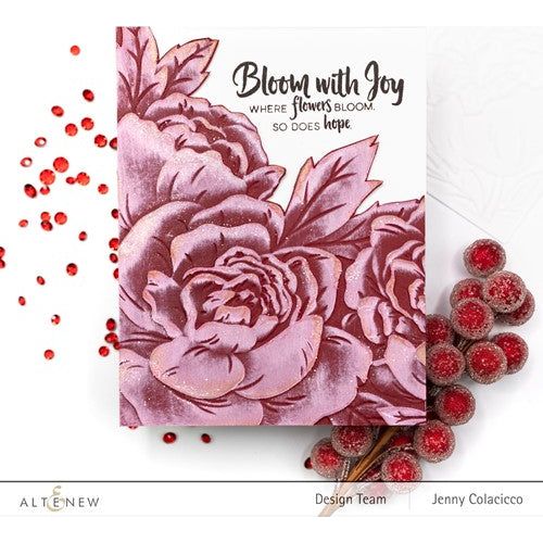 Simon Says Stamp! Altenew CUPPED BLOSSOMS 3D Embossing Folder ALT6650
