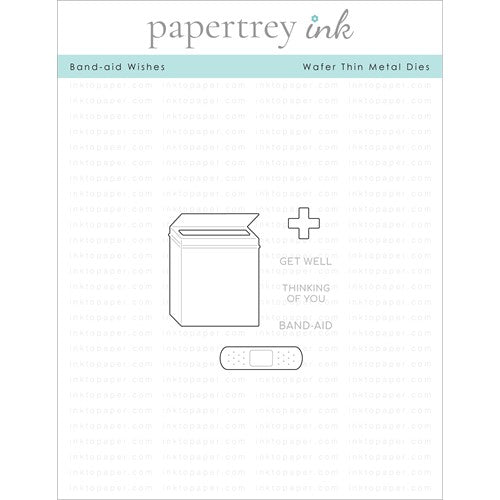 Simon Says Stamp! Papertrey Ink BAND AID WISHES Dies PTI-0392