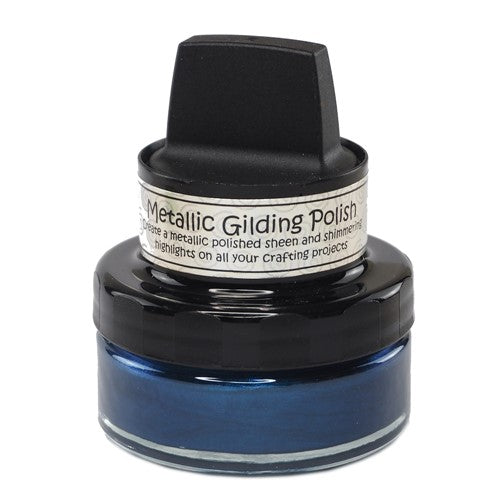Simon Says Stamp! Cosmic Shimmer PETROL BLUE Metallic Gilding Polish With Applicator csmgpet