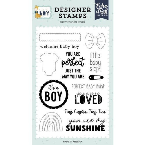 Simon Says Stamp! Echo Park LITTLE BABY STEPS Clear Stamps iab278042*