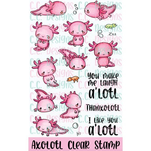 Simon Says Stamp! C.C. Designs AXOLOTL Clear Stamp Set ccd0286
