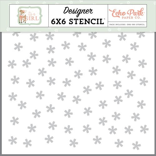 Simon Says Stamp! Echo Park SIMPLY SWEET FLORAL 6 x 6 Stencil iag277033