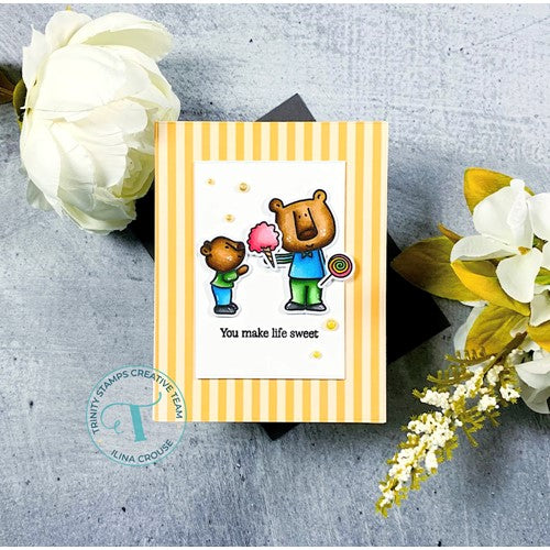 Simon Says Stamp! Trinity Stamps COZY BEAR SWEET SHOP Clear Stamp Set tps-168* | color-code:ALT07