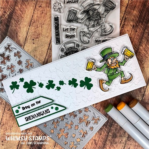 Simon Says Stamp! Whimsy Stamps ST. PADDY SHENANIGANS Clear Stamps CWSD401