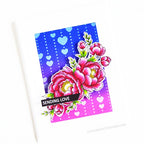 Simon Says Stamp! Clearly Besotted HEARTFELT HUGS Stencil