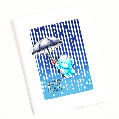 Simon Says Stamp! Clearly Besotted DRIP DROP Stencil