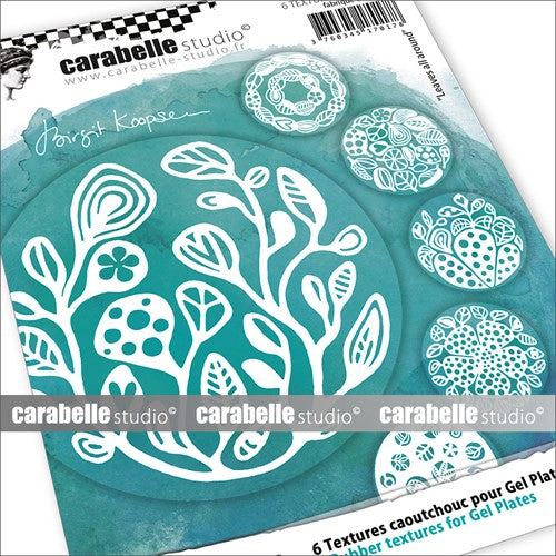 Simon Says Stamp! Carabelle Studio LEAVES ALL AROUND Art Printing Texture Coasters apc0004