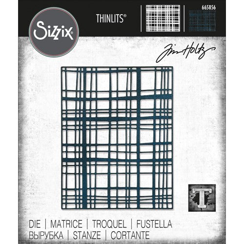 Simon Says Stamp! Tim Holtz Sizzix SIMPLE PLAID Thinlits Die 665856