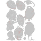 Simon Says Stamp! Tim Holtz Sizzix BIRD AND EGG Colorize Thinlits Dies 665857