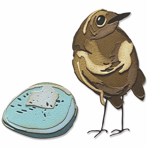 Simon Says Stamp! Tim Holtz Sizzix BIRD AND EGG Colorize Thinlits Dies 665857