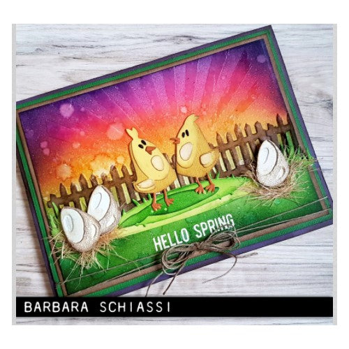 Simon Says Stamp! Tim Holtz Sizzix PAPERCUT CHICKS Colorize Thinlits Dies 665854