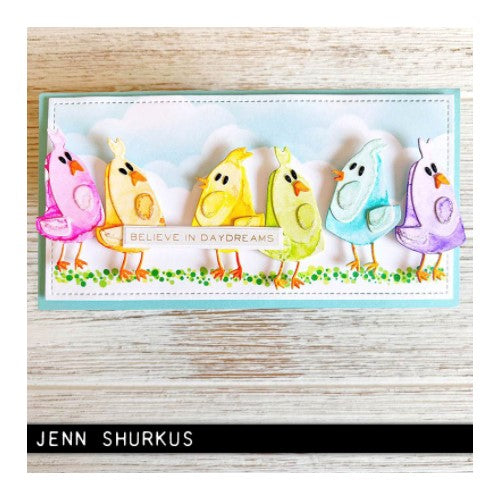 Simon Says Stamp! Tim Holtz Sizzix PAPERCUT CHICKS Colorize Thinlits Dies 665854