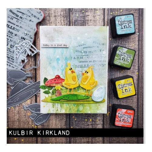 Simon Says Stamp! Tim Holtz Sizzix PAPERCUT CHICKS Colorize Thinlits Dies 665854