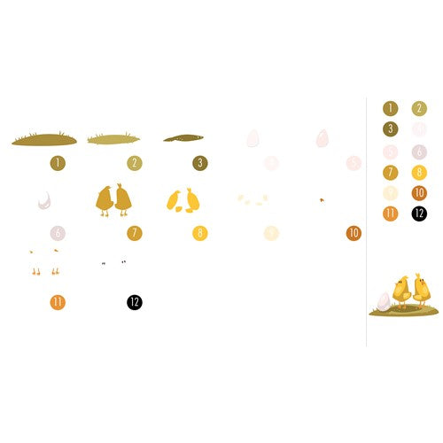 Simon Says Stamp! Tim Holtz Sizzix PAPERCUT CHICKS Colorize Thinlits Dies 665854