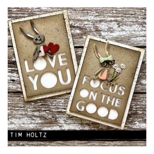 Simon Says Stamp! Tim Holtz Sizzix BUNNY GAMES Thinlits Dies 665850