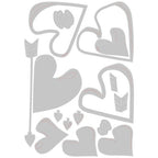 Simon Says Stamp! Tim Holtz Sizzix LOVESTRUCK Colorize Thinlits Dies 665852