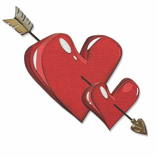 Simon Says Stamp! Tim Holtz Sizzix LOVESTRUCK Colorize Thinlits Dies 665852