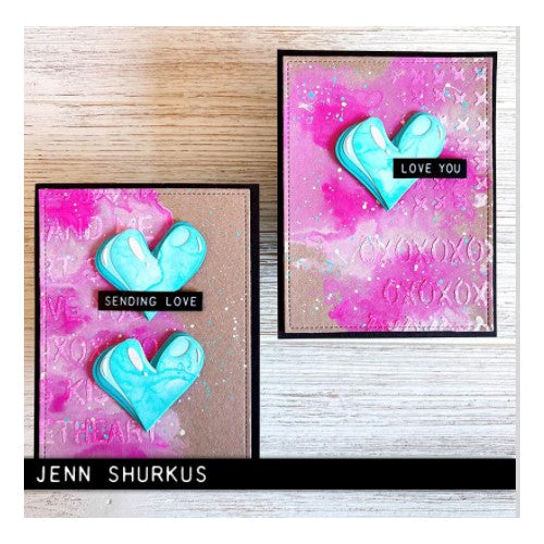 Simon Says Stamp! Tim Holtz Sizzix LOVESTRUCK Colorize Thinlits Dies 665852