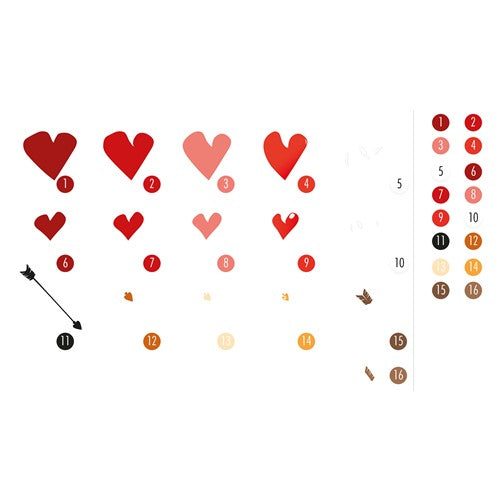 Simon Says Stamp! Tim Holtz Sizzix LOVESTRUCK Colorize Thinlits Dies 665852