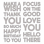 Simon Says Stamp! Tim Holtz Sizzix BOLD TEXT 1 Thinlits Dies 665847