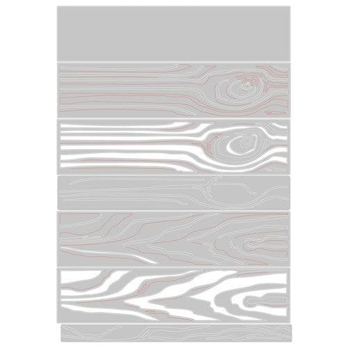 Simon Says Stamp! Tim Holtz Sizzix WOODGRAIN Colorize Thinlits Dies 665860