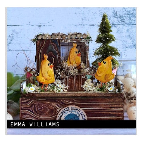 Simon Says Stamp! Tim Holtz Sizzix WOODGRAIN Colorize Thinlits Dies 665860