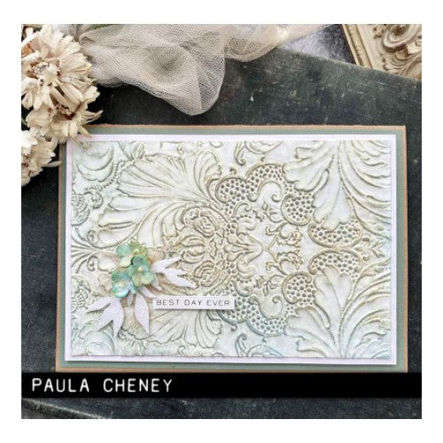 Simon Says Stamp! Tim Holtz Sizzix DAMASK 3D Texture Fades Embossing Folder 665733