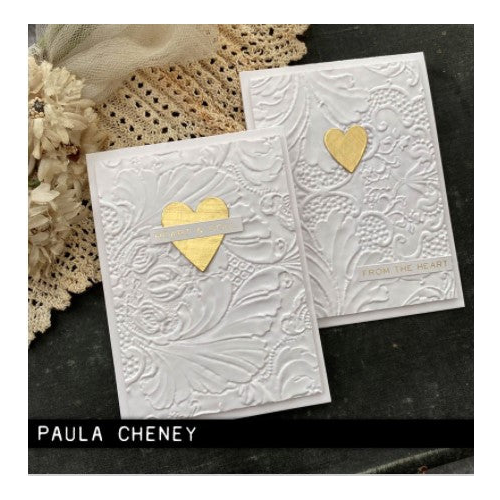 Simon Says Stamp! Tim Holtz Sizzix DAMASK 3D Texture Fades Embossing Folder 665733