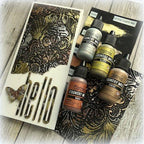 Simon Says Stamp! Tim Holtz Sizzix DAMASK 3D Texture Fades Embossing Folder 665733