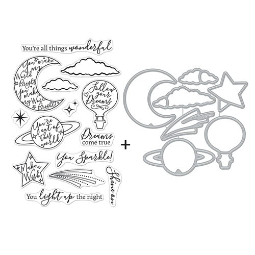Simon Says Stamp! Hero Arts YOU SPARKLE Clear Stamp and Die Combo SB308*