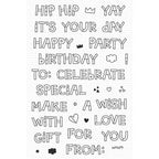 Simon Says Stamp! My Favorite Things HIP HIP YAY DAY Clear Stamps mstn005*